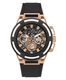 Guess Matrix Multifunction Black Dial Black Rubber Strap Watch For Men - GW0423G5 Authentic Buy Shop Now