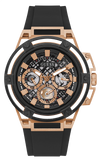 Guess Matrix Multifunction Black Dial Black Rubber Strap Watch For Men - GW0423G5 Authentic Buy Shop Now
