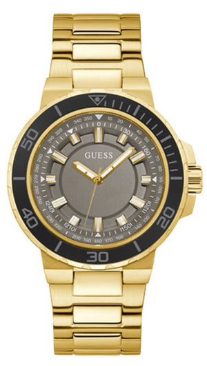Guess Track Grey Dial Gold Steel Strap Watch for Men - GW0426G2 Authentic Buy Shop Now
