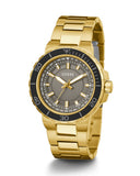 Guess Track Grey Dial Gold Steel Strap Watch for Men - GW0426G2 Authentic Buy Shop Now