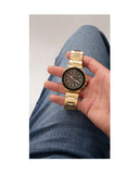 Guess Track Grey Dial Gold Steel Strap Watch for Men - GW0426G2 Authentic Buy Shop Now