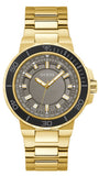 Guess Track Grey Dial Gold Steel Strap Watch for Men - GW0426G2 Authentic Buy Shop Now
