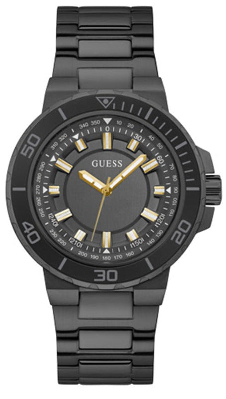 Guess Track Black Dial Black Steel Strap Watch for Men - GW0426G3 Authentic Buy Shop Now