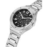Guess Scope Black Dial Silver Steel Strap Watch for Men - GW0454G1 Authentic Buy Shop Now