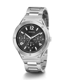 Guess Scope Black Dial Silver Steel Strap Watch for Men - GW0454G1 Authentic Buy Shop Now