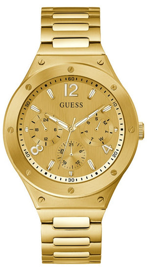 Guess Scope Gold Dial Gold Steel Strap Watch for Men - GW0454G2 Authentic Buy Shop Now