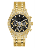 Guess Multifunction Diamonds Black Dial Gold Steel Strap Watch for Men - GW0455G2 Authentic Buy Shop Now