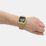 Guess Phoenix Multi Function Black Dial Gold Steel Strap Watch for Men - GW0456G1 Authentic Buy Shop Now