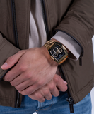 Guess Phoenix Multi Function Black Dial Gold Steel Strap Watch for Men - GW0456G1 Authentic Buy Shop Now