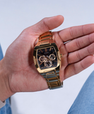 Guess Phoenix Multi Function Black Dial Gold Steel Strap Watch for Men - GW0456G1 Authentic Buy Shop Now