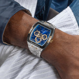 Guess Phoenix Multifunction Blue Dial Silver Steel Strap Watch For Men - GW0456G5 Authentic Buy Shop Now