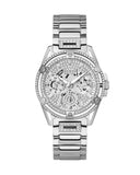 Guess Queen Quartz Silver Dial Silver Steel Strap Watch For Women - GW0464L1 Authentic Buy Shop Now