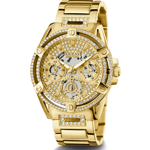 Guess Queen Quartz Gold Dial Gold Steel Strap Watch For Women - GW0464L2 Authentic Buy Shop Now