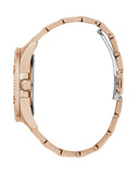 Guess Queen Multifunction Rose Gold Dial Rose Gold Steel Strap Watch For Women - GW0464L3 Authentic Buy Shop Now