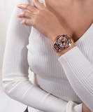 Guess Queen Multifunction Rose Gold Dial Rose Gold Steel Strap Watch For Women - GW0464L3 Authentic Buy Shop Now