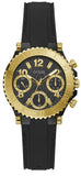 Guess Cosmic Multifunction Black Dial Black Silicone Strap Watch For Women - GW0466L1 Authentic Buy Shop Now