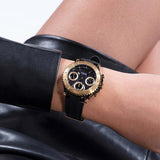 Guess Cosmic Multifunction Black Dial Black Silicone Strap Watch For Women - GW0466L1 Authentic Buy Shop Now