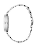 Guess Night Life Clear Silver Dial Silver Steel Strap Watch for Women - GW0470L1 Authentic Buy Shop Now