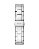 Guess Night Life Clear Silver Dial Silver Steel Strap Watch for Women - GW0470L1 Authentic Buy Shop Now