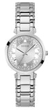 Guess Night Life Clear Silver Dial Silver Steel Strap Watch for Women - GW0470L1 Authentic Buy Shop Now