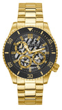 Guess Axle Multifunction Black Dial Gold Steel Strap Watch For Men - GW0488G2 Authentic Buy Shop Now