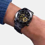 Guess Axel Multifunction Black Dial Black Steel Strap Watch For Men - GW0488G3 Authentic Buy Shop Now
