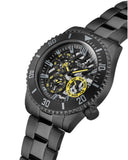 Guess Axel Multifunction Black Dial Black Steel Strap Watch For Men - GW0488G3 Authentic Buy Shop Now