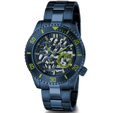 Guess Axle Multifunction Navy Blue Dial Blue Steel Strap Watch For Men - GW0488G4 Authentic Buy Shop Now