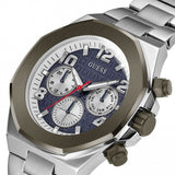 Guess Empire Quartz Black Dial Silver Steel Strap Watch For Men - GW0489G1 Authentic Buy Shop Now