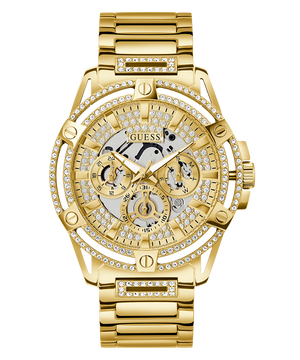 Guess Queen Quartz Gold Dial Gold Steel Strap Watch For Men - GW0497G2 Authentic Buy Shop Now