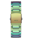 Guess King Iridescent Multifunction Multicolor Dial Purple Steel Strap Watch For Men - GW0497G3 Authentic Buy Shop Now