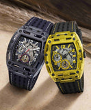 Guess Phoenix Chronograph Black Dial Black Rubber Strap Watch for Men - GW0499G2 Authentic Buy Shop Now