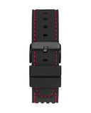 Guess Phoenix Multifunction Analog Red Dial Black Silicone Strap Watch For Men - GW0499G4 Authentic Buy Shop Now