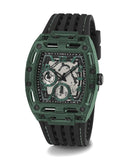 Guess Phoenix Analog Black Dial Black Silicone Strap Watch For Men- GW0499G7 Authentic Buy Shop Now