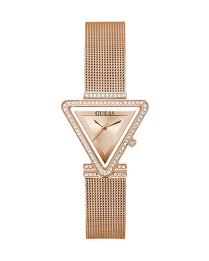 Guess Fame Diamonds Rose Gold Dial Rose Gold Mesh Bracelet Watch for Women - GW0508L3 Authentic Buy Shop Now