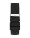 Guess Momentum Chronograph Crystals Black Dial Black Silicone Strap Watch For Men - GW0518G1 Authentic Buy Shop Now