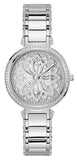 Guess Lily Quartz Silver Dial Silver Steel Strap Watch For Women - GW0528L1 Authentic Buy Shop Now