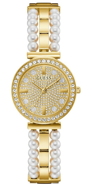 Guess Gala Diamonds Gold Dial Two Tone Steel Strap Watch for Women - GW0531L2 Authentic Buy Shop Now