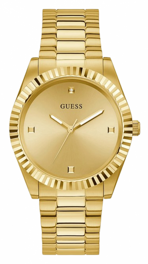 Guess Connoisseur Analog Gold Dial Gold Steel Strap Watch For Men - GW0542G2 Authentic Buy Shop Now