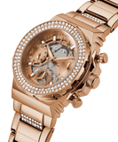 Guess Fusion Chronograph Rose Gold Dial Rose Gold Steel Strap Watch for Women - GW0552L3 Authentic Buy Shop Now
