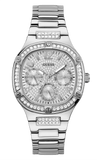 Guess Duchess Quartz Silver Dial Silver Steel Strap Watch For Women - GW0558L1 Authentic Buy Shop Now