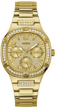Guess Duchess Quartz Gold Dial Gold Steel Strap Watch For Women - GW0558L2 Authentic Buy Shop Now