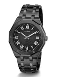Guess Asset Quartz Black Dial Black Steel Strap Watch For Men - GW0575G3 Authentic Buy Shop Now