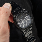 Guess Duke Glitz Crystals Black Dial Black Steel Strap Watch For Men - GW0576G3 Authentic Buy Shop Now