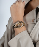Guess Allara Quartz Rose Gold Dial Rose Gold Steel Strap Watch For Women - GW0604L3 Authentic Buy Shop Now