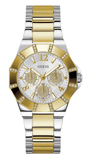 Guess Sunray Multifunction Silver Dial Two Tone Steel Strap Watch for Women - GW0616L2 Authentic Buy Shop Now
