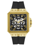 Guess Leo Multifunction Black Dial Black Silicone Strap Watch For Men - GW0637G2 Authentic Buy Shop Now