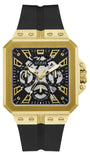 Guess Leo Multifunction Black Dial Black Silicone Strap Watch For Men - GW0637G2 Authentic Buy Shop Now
