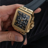 Guess Leo Multifunction Black Dial Black Silicone Strap Watch For Men - GW0637G2 Authentic Buy Shop Now
