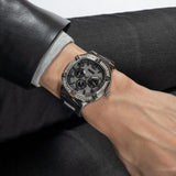 Guess Duke Crystals Black Dial Black Silicone Strap Watch For Men - GW0641G1 Authentic Buy Shop Now